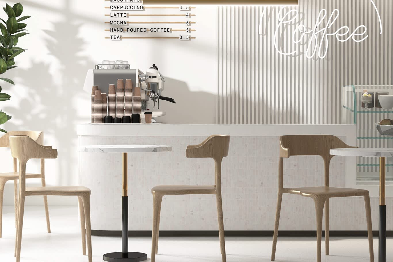 functional cafe interior design