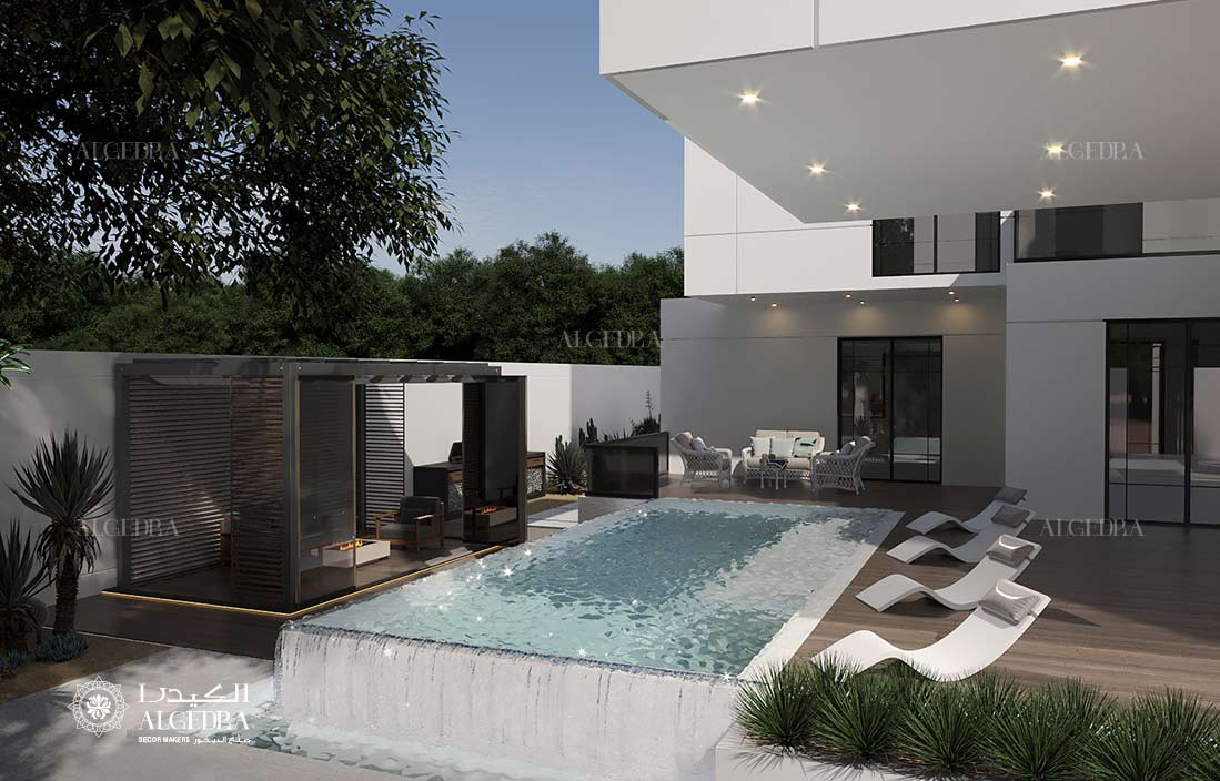 Modern luxury swimming pool design
