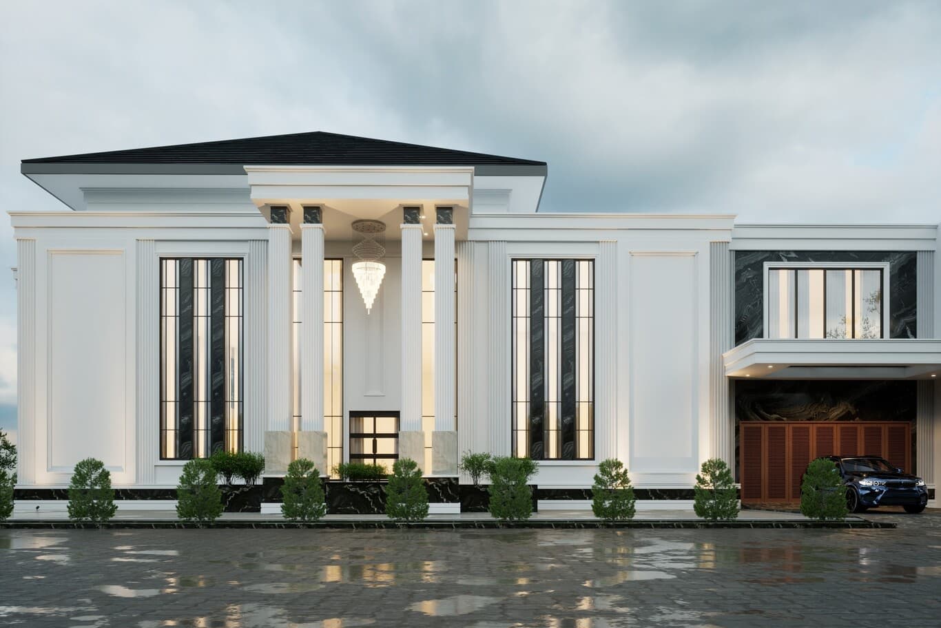 villa entrance decoration ideas