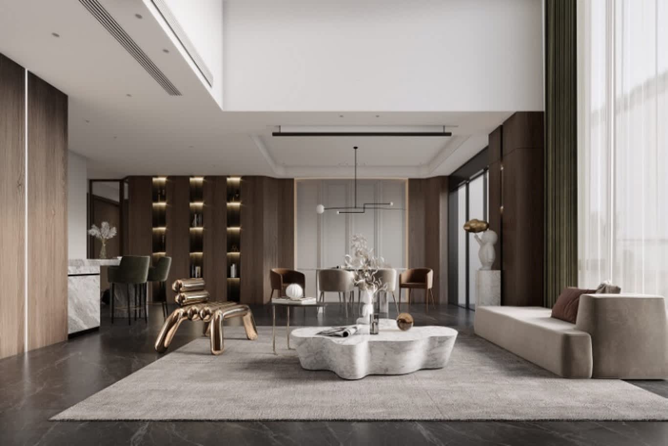 classic villa interior design