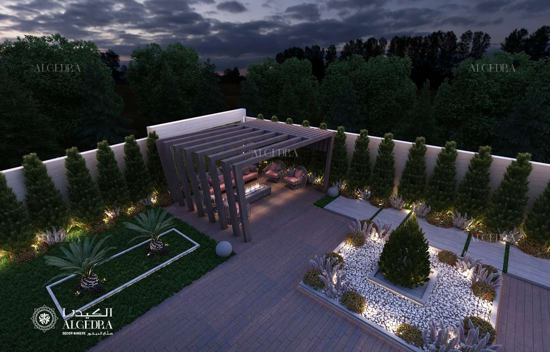 تصميم حدائق القصور