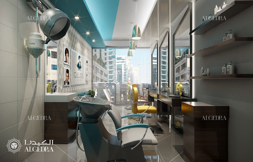 men's beauty salon design work