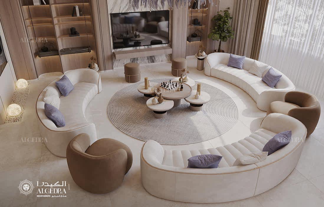 تصميم غرفة عائلية بسيطة