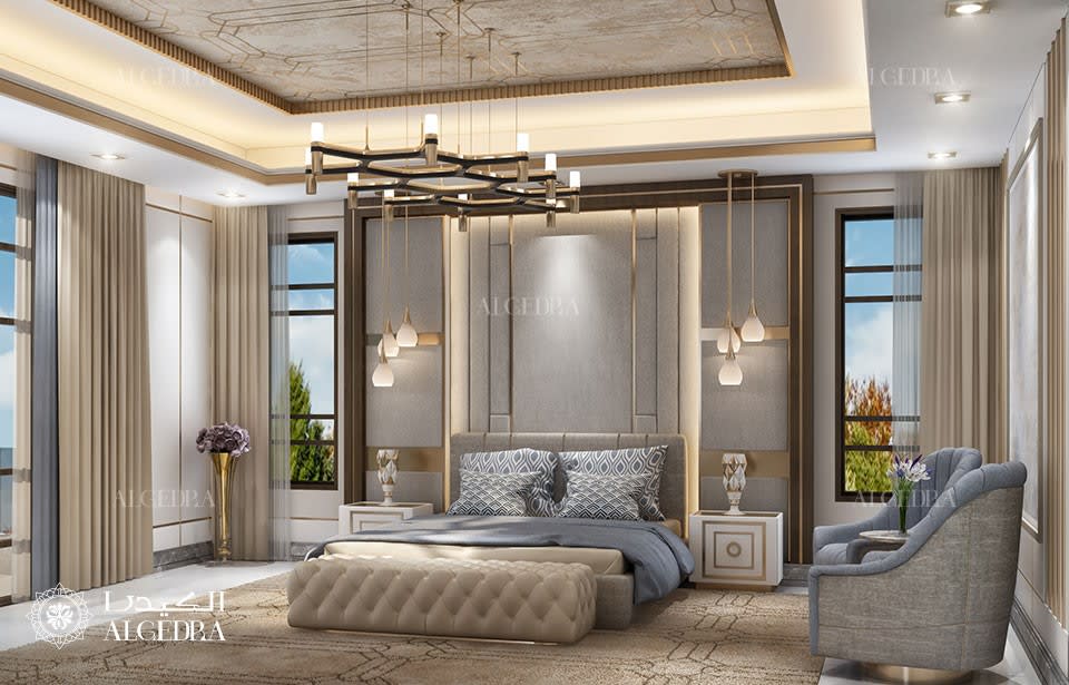 master bedroom design in Abu Dhabi