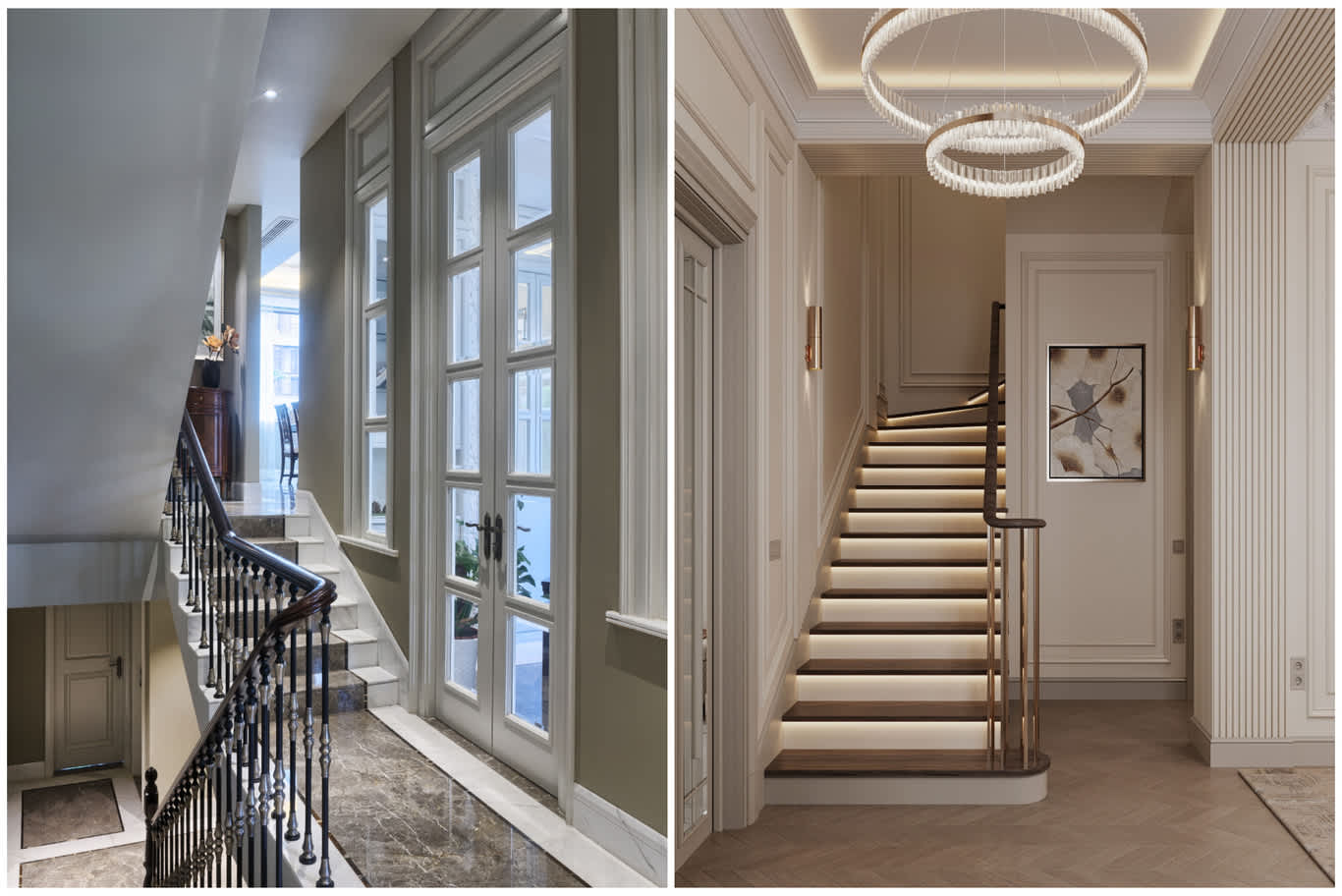 أفضل المواد للسلالم الحديثة