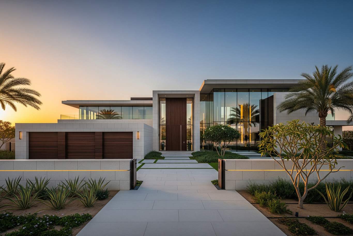 glass villa exterior design