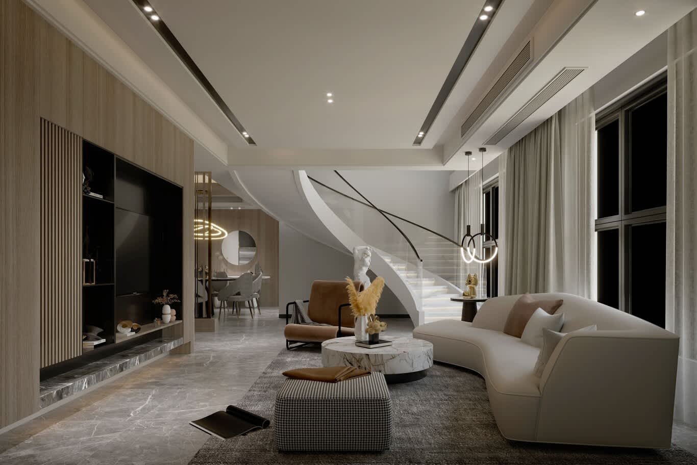 تصميم شقق معاصر دبي