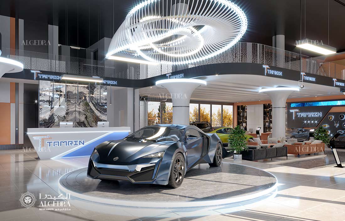 interior design car showroom