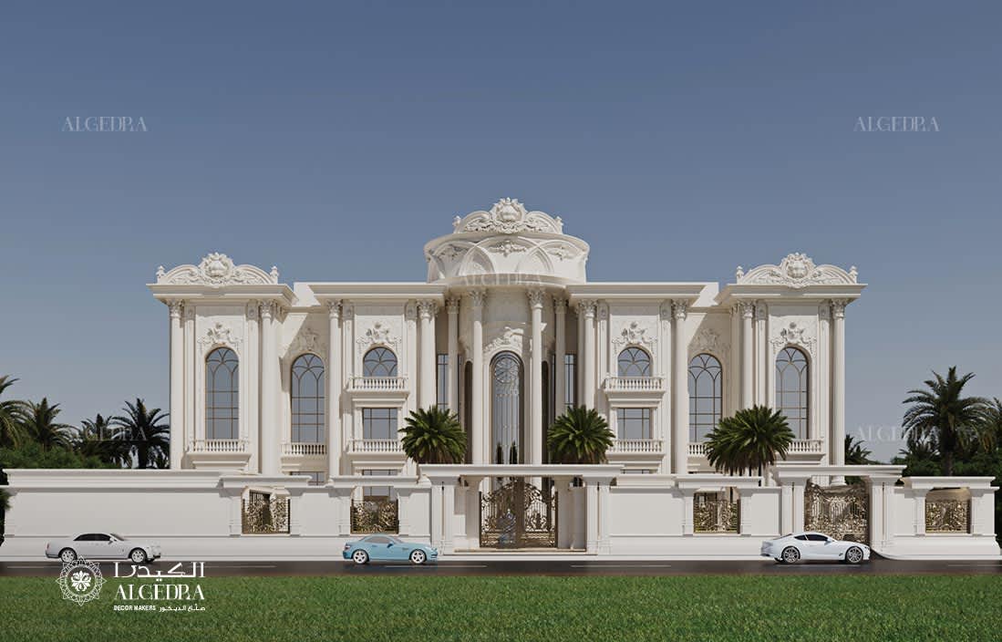 تصميم خارجي لفيلا حديثة فاخرة