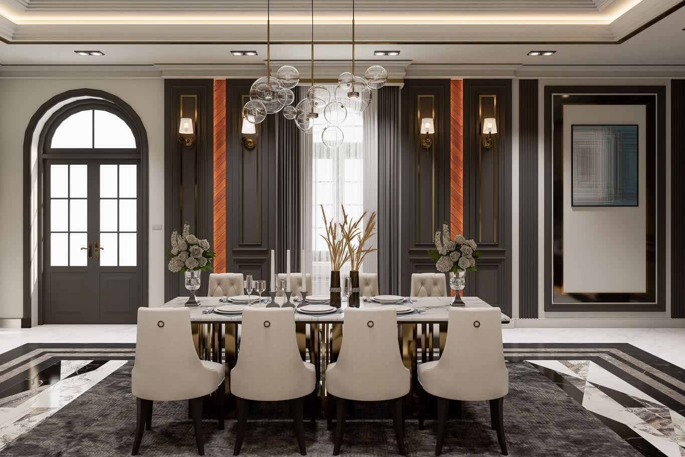 classic modern dining room design