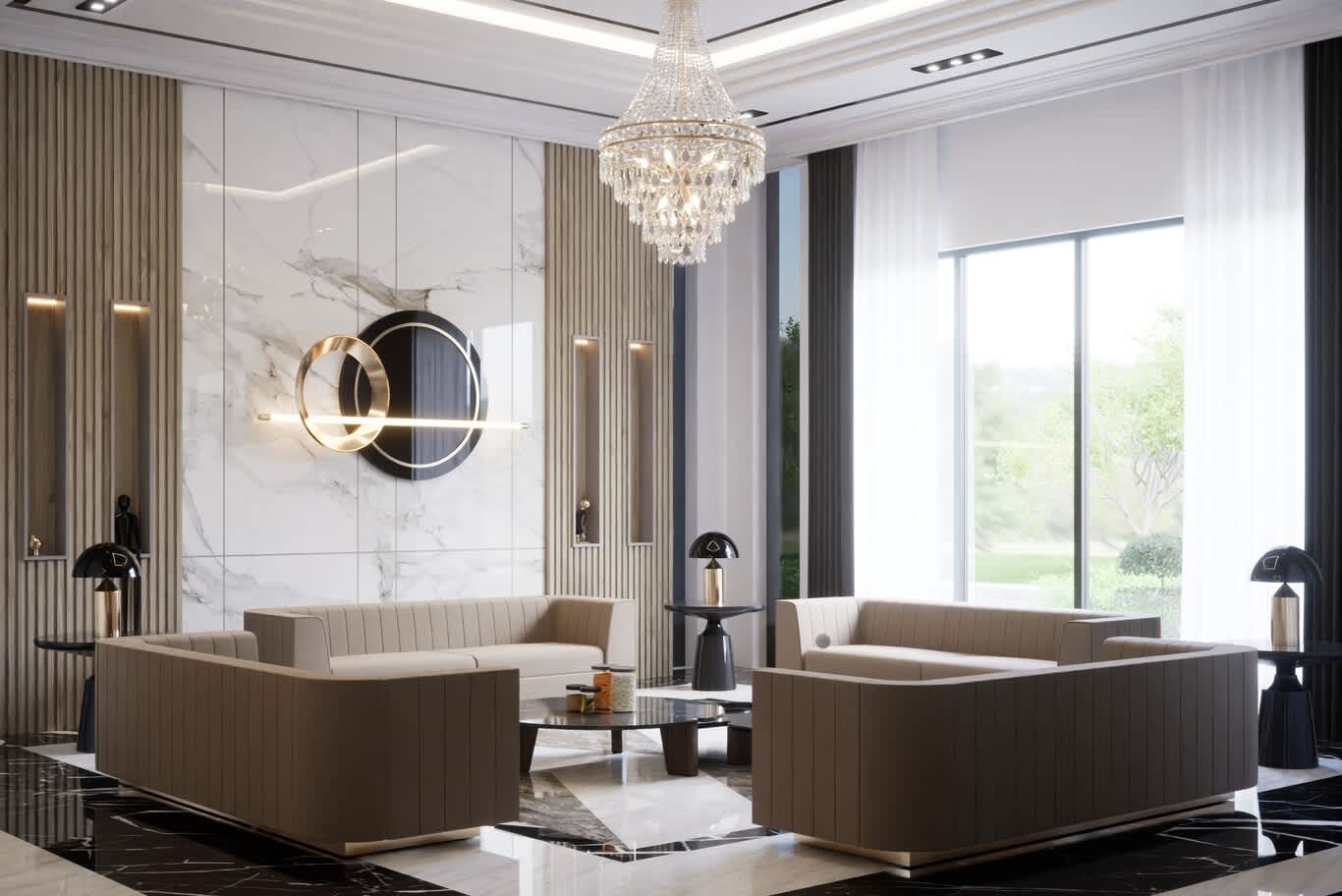 modern lounge decor Dubai