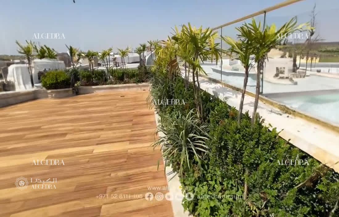 villa landscape in Emirates Hills