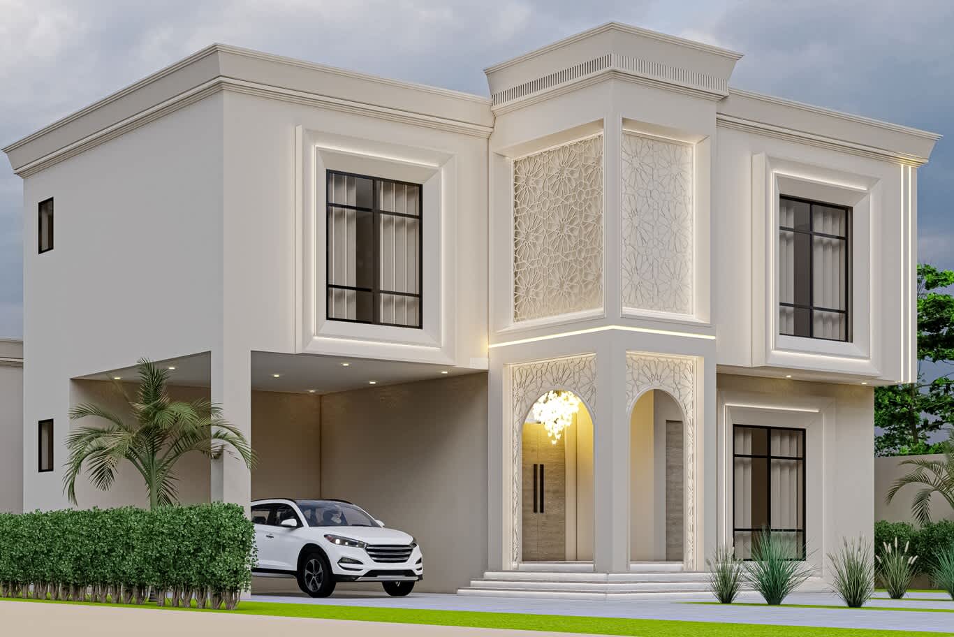 Arabic villa façade