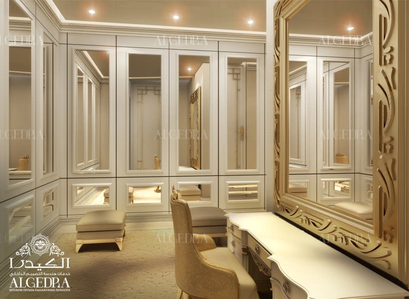 elegant dressing room interior