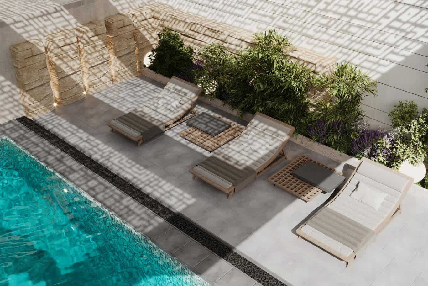 modern hosh courtyard design