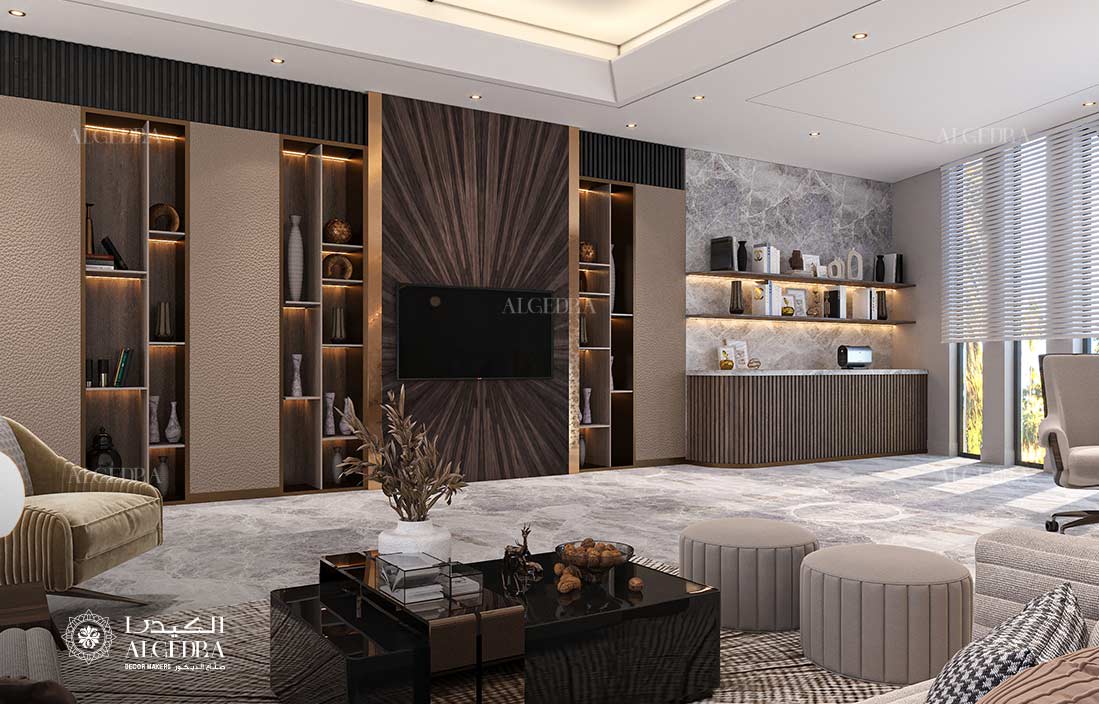 تصميم غرفة جلوس عائلية