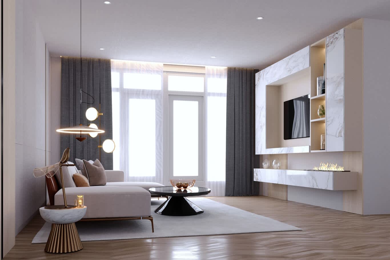 Zayed City villa interior design