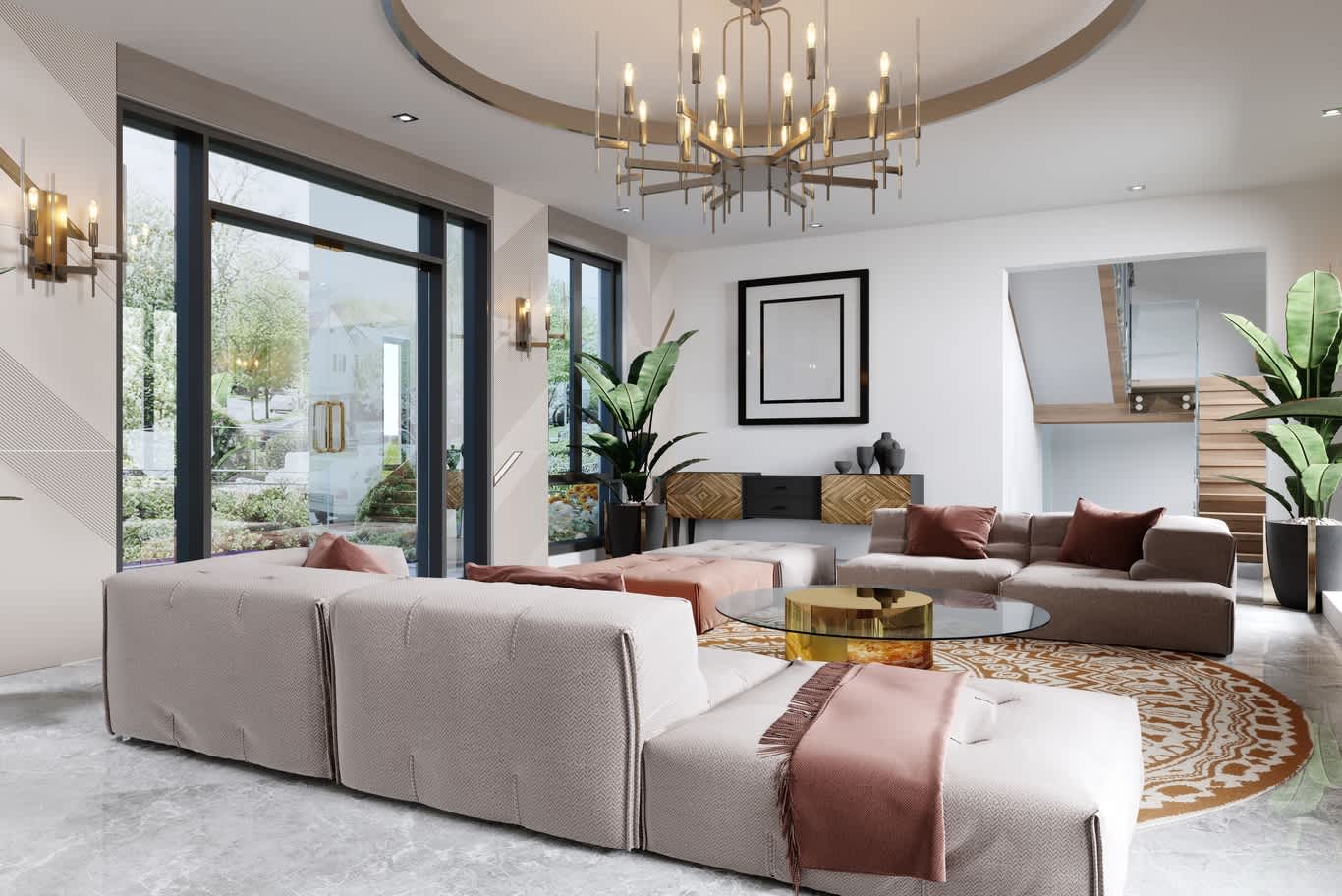 living room partition design