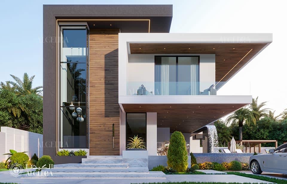 الهندسة المعمارية لتصميم الفيلا المعاصرة