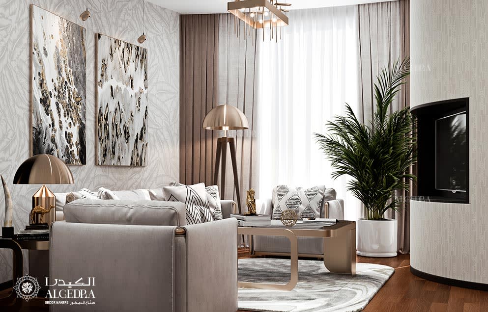 Sophisticated Apartment Design and Decoration in Burj Khalifa, Dubai