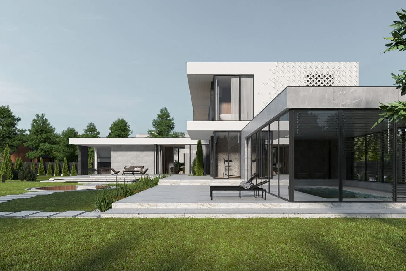 villa garden design