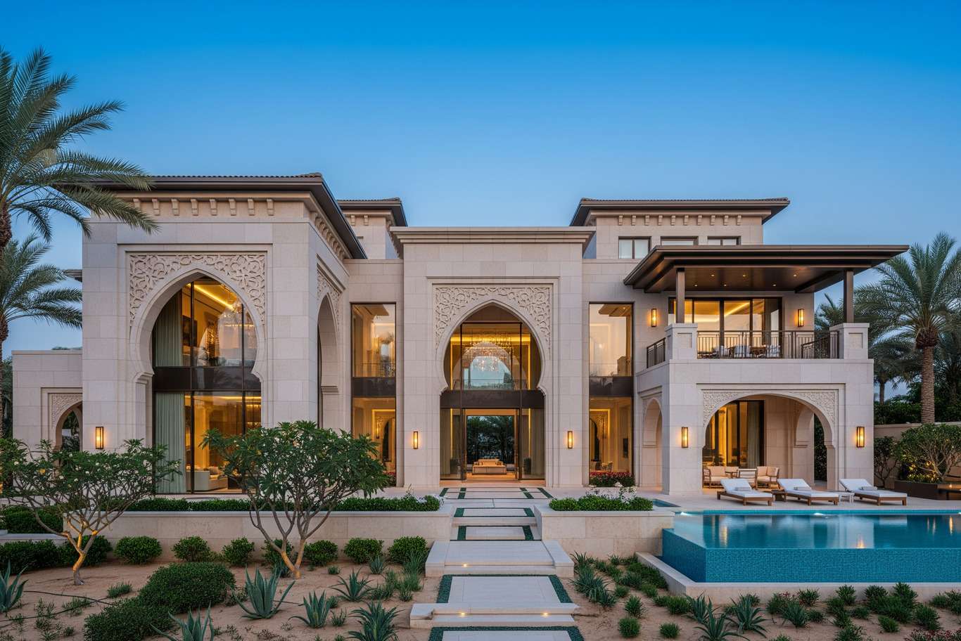 تصميم خارجي حديث للفيلا
