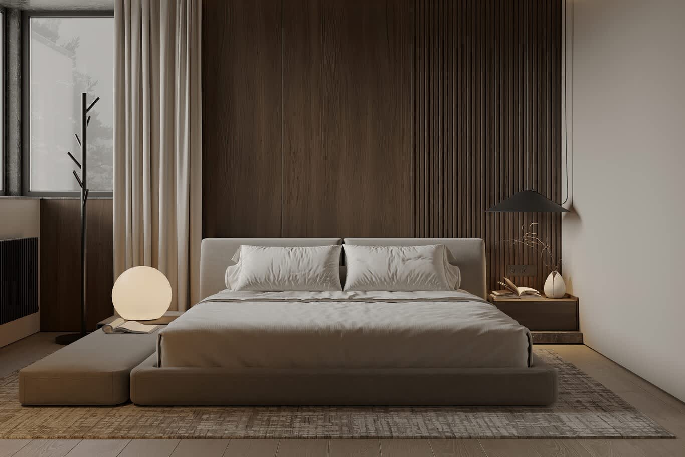 Marble bedroom interior UAE