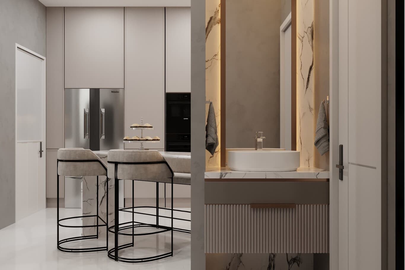 duplex penthouse design Lusail