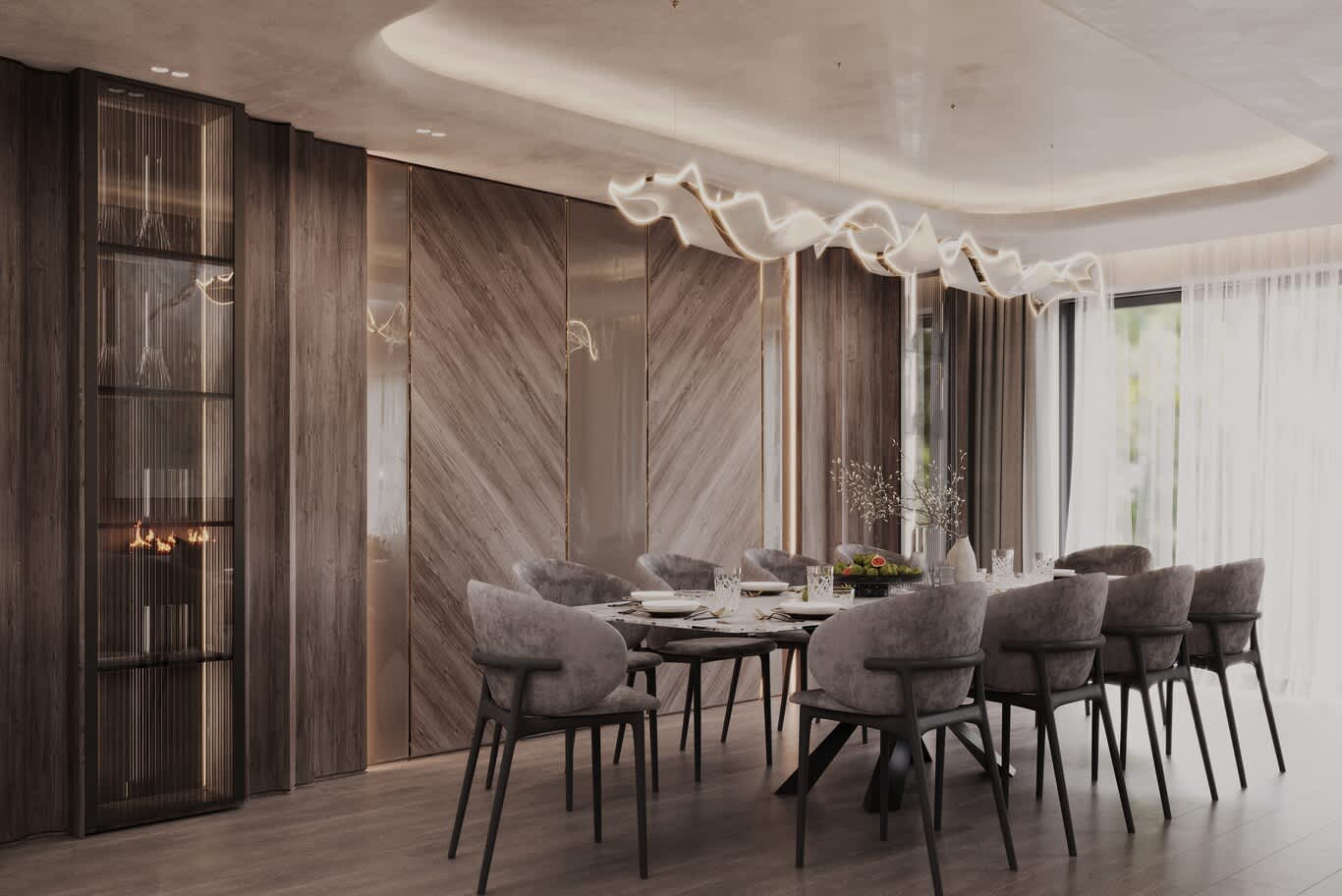 luxury dining room interior design