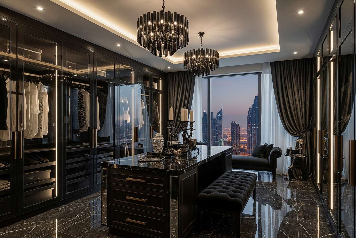 simple bathroom with dressing room design