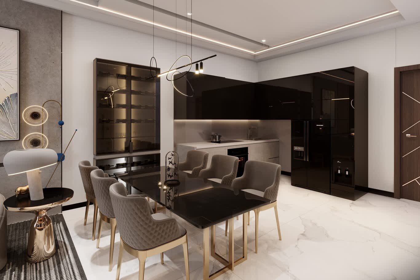 Al Maryah apartment dining room