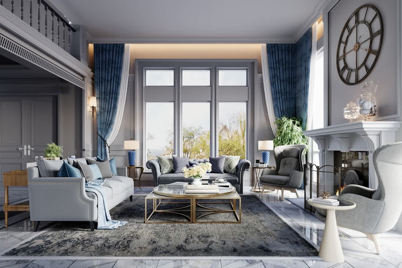 Elegant traditional home styling