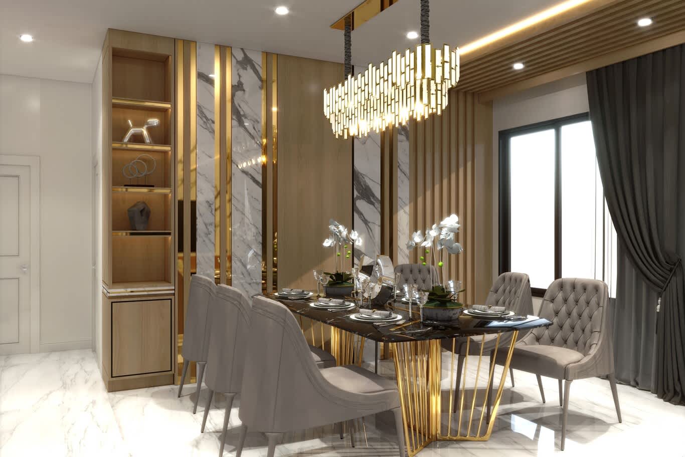 modern classic dining room design