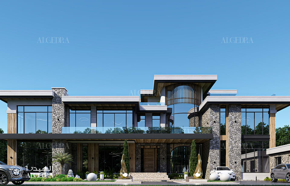 exterior design of villas in Abu Dhabi