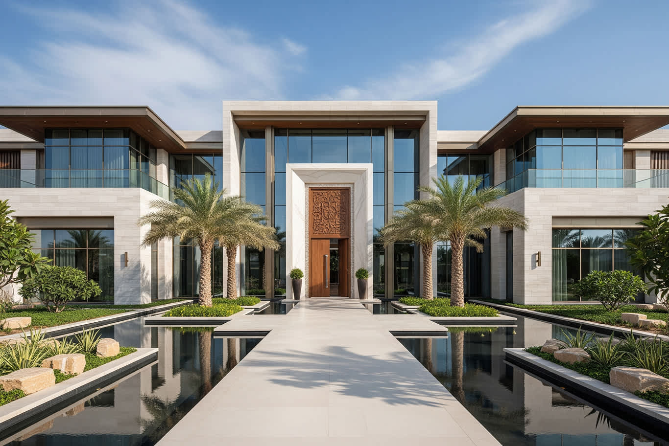 تصميم خارجي لفيلا حديثة