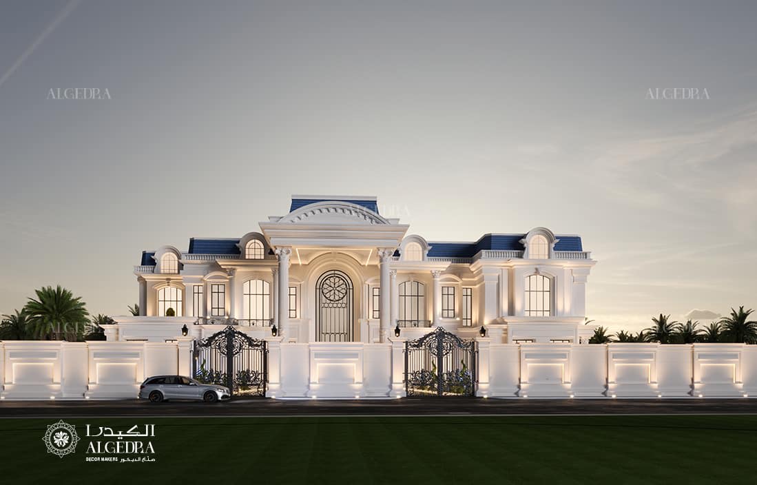 modern villa exterior