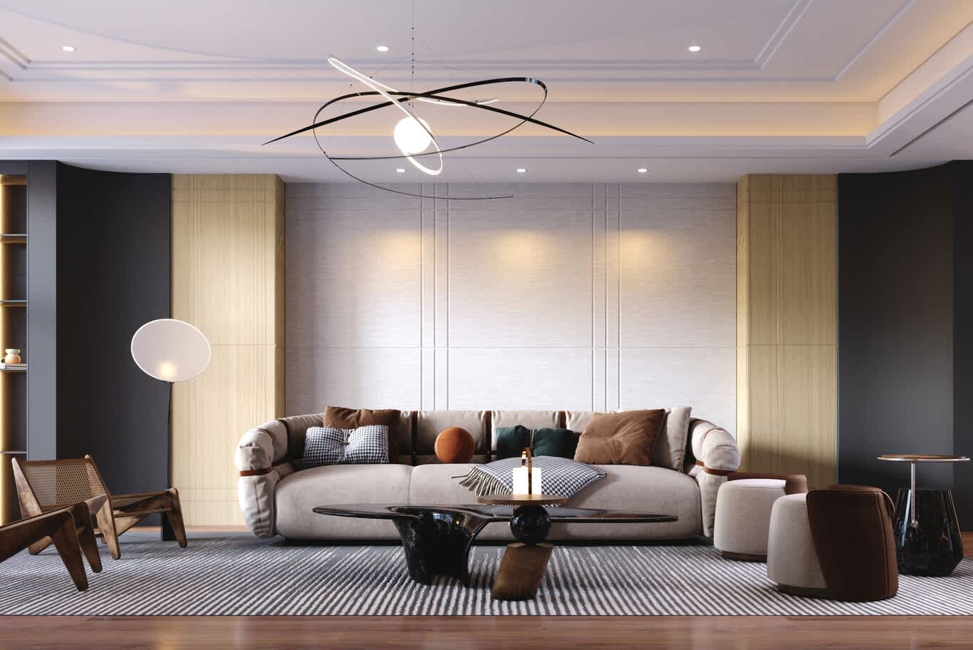 coloured marble interiors