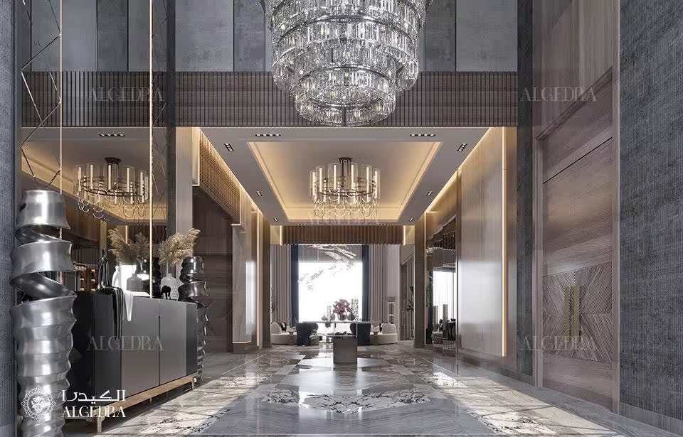 تصميم مدخل فيلا فاخرة