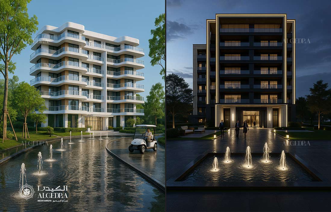 تصميم مبنى تجاري عجمان