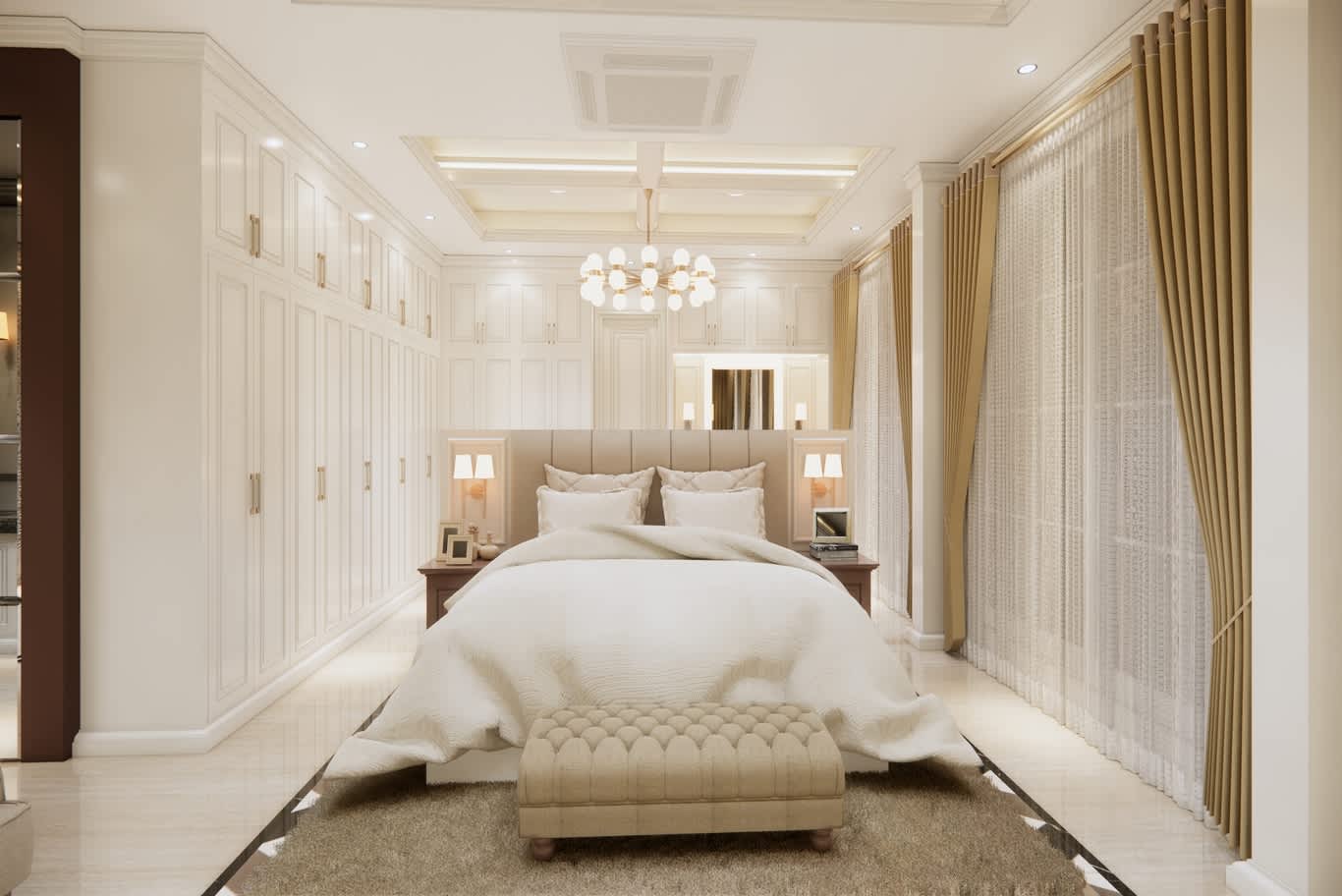 married couple master bedroom romantic modern luxury bed design