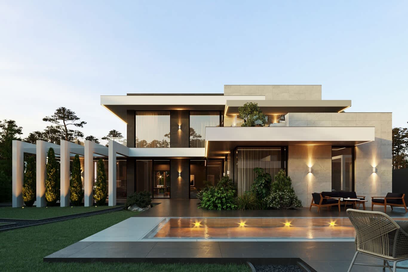 Contemporary villa design concepts