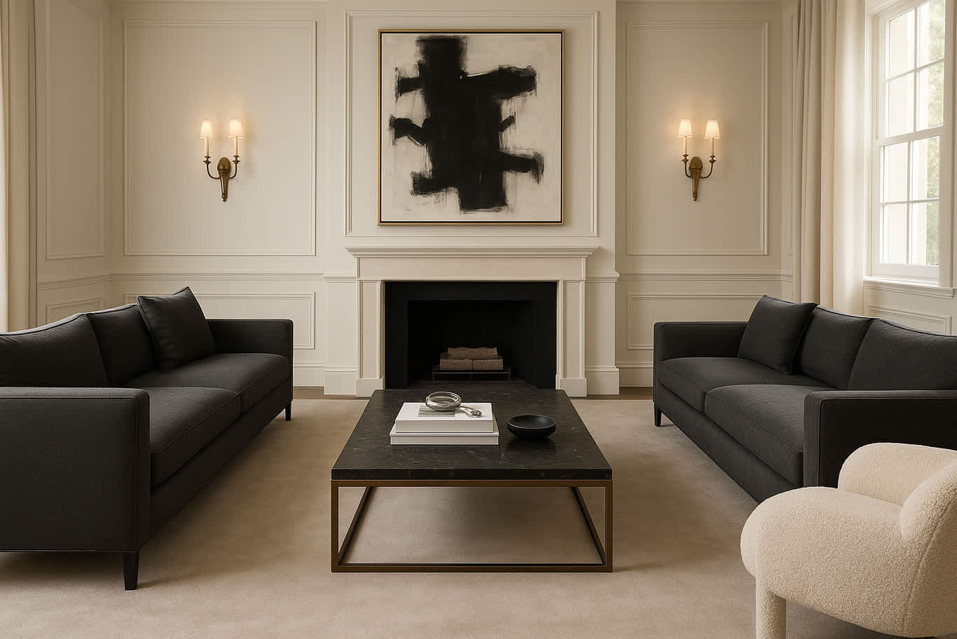living room english interior design