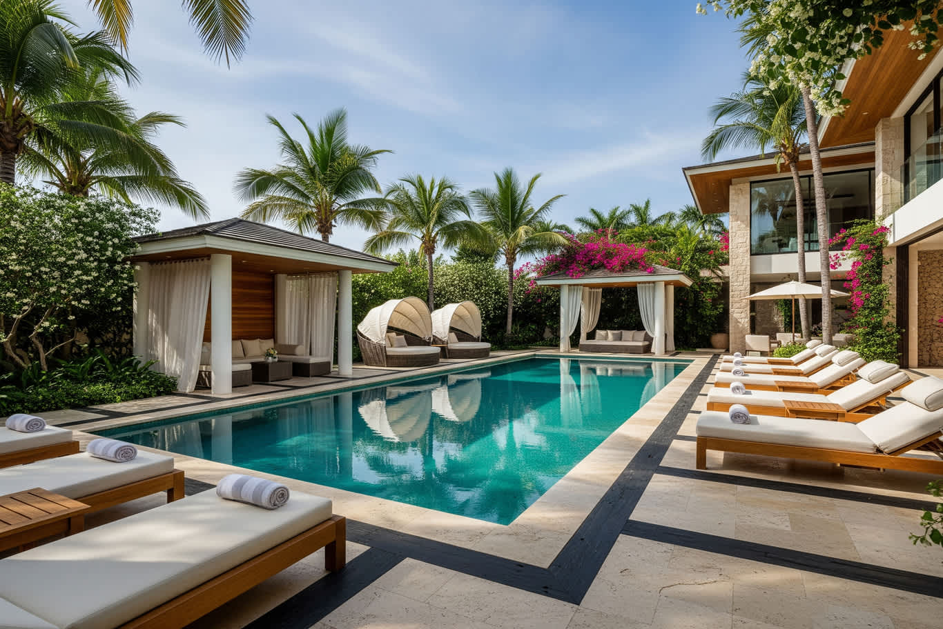 house design with swimming pool