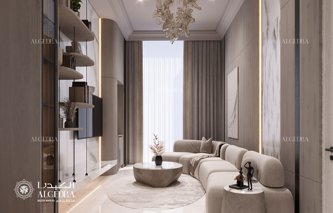 تصميم جدار غرفة المعيشة