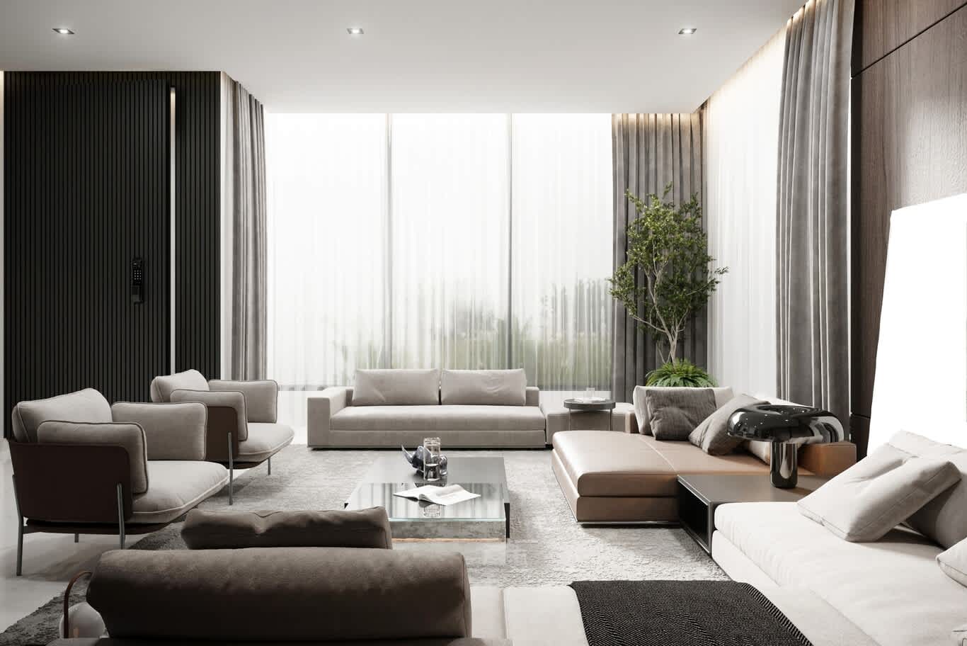 penthouse interior design in Lusail