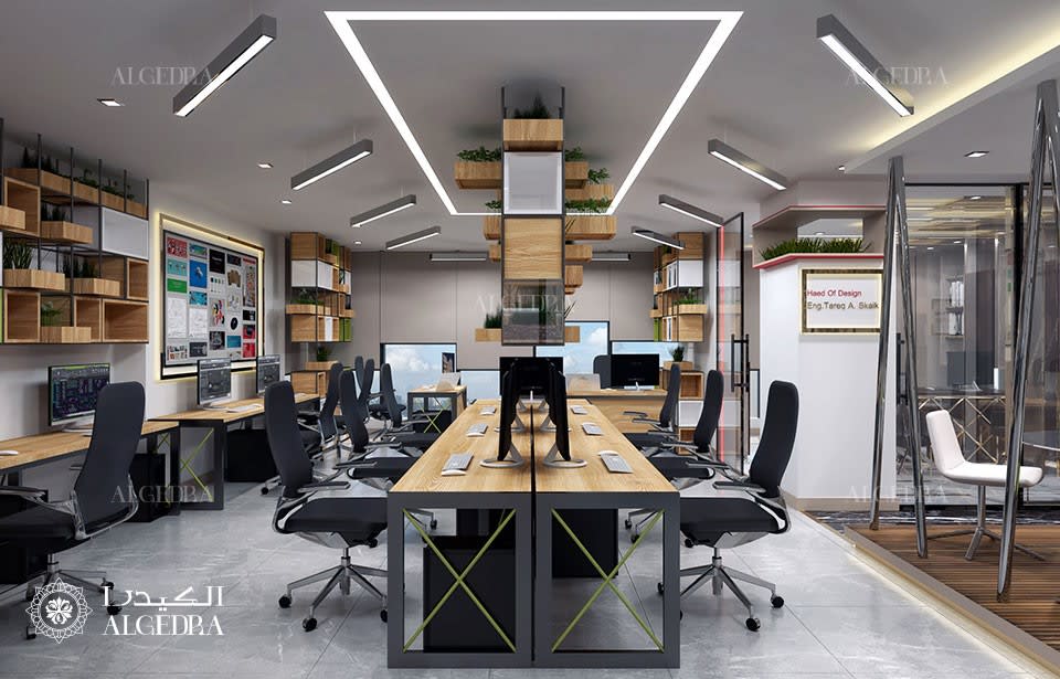 أعمال التصميم لدينا | مشاريع تصميم داخلي للمكاتب | الكيدرا