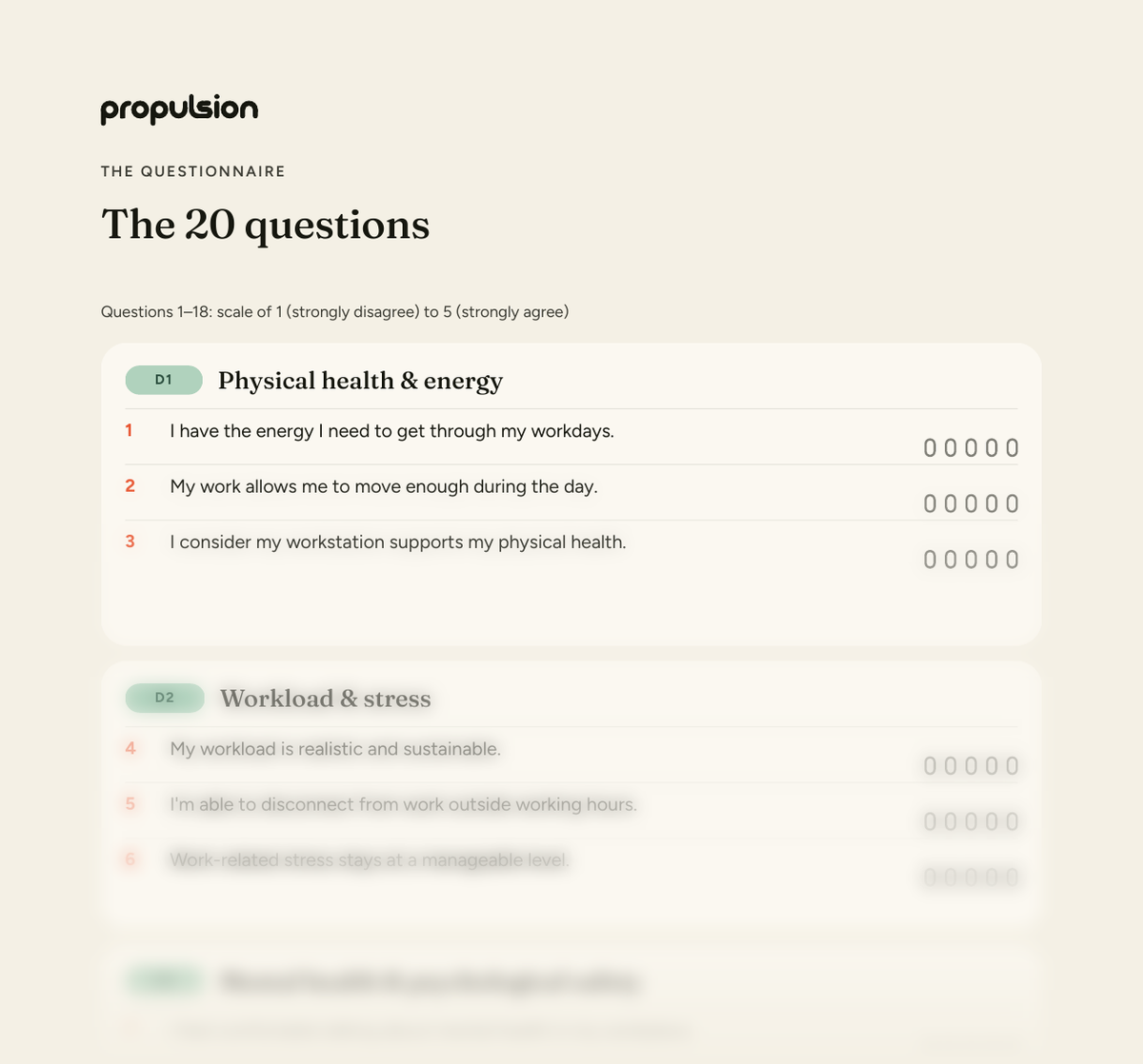 Preview: Employee Well-Being Survey: 20 Ready-to-Use Questions