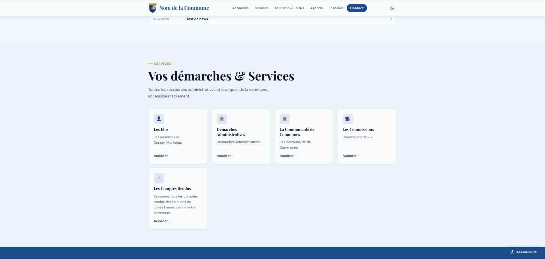 Municipal website redesign