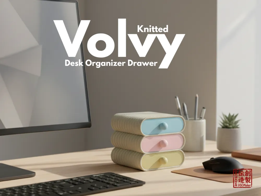 Volvy - Knitted Desk Organizer Drawer