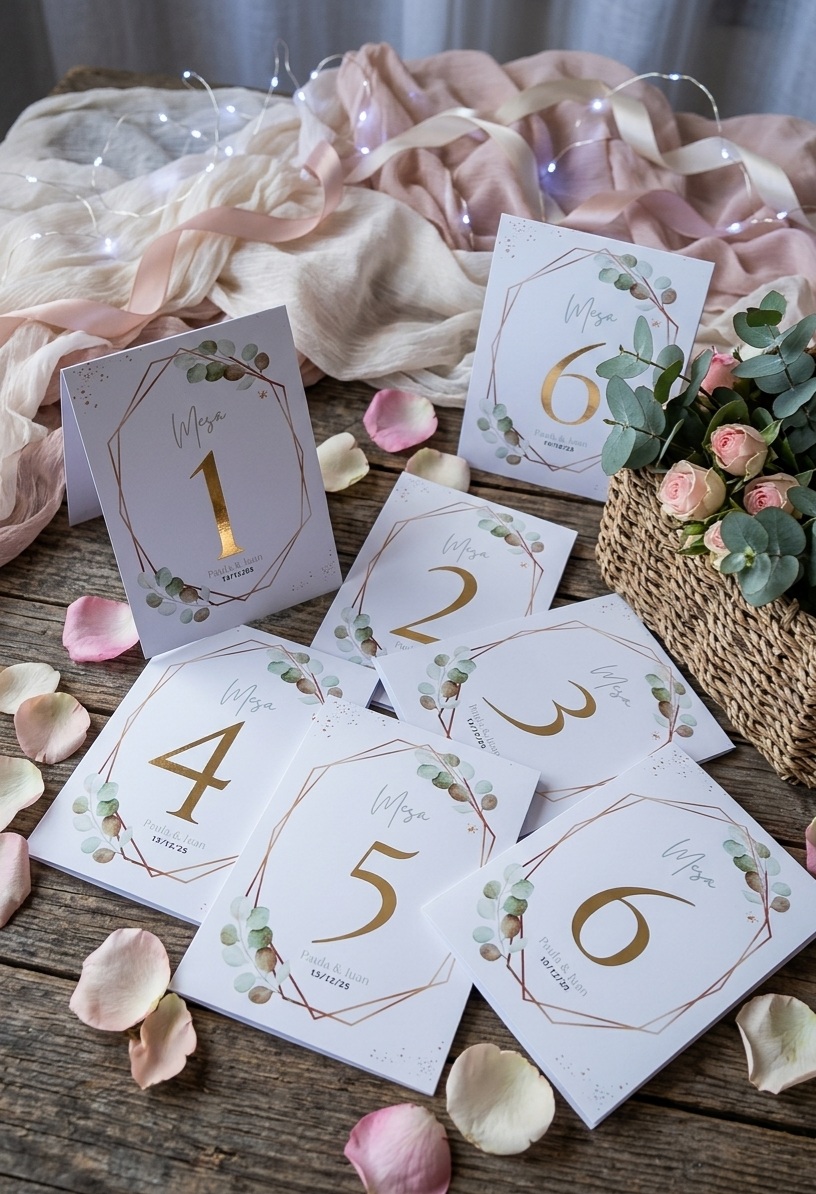 NÚMEROS DE MESA PERSONALIZADOS, miniatura 3